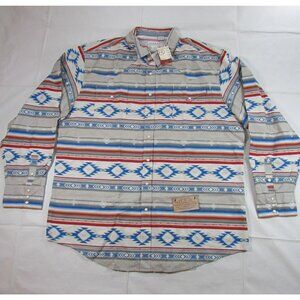 Roper Men's 3XL Long Sleeve Aztec Blanket Print Snap Western Shirt Multi